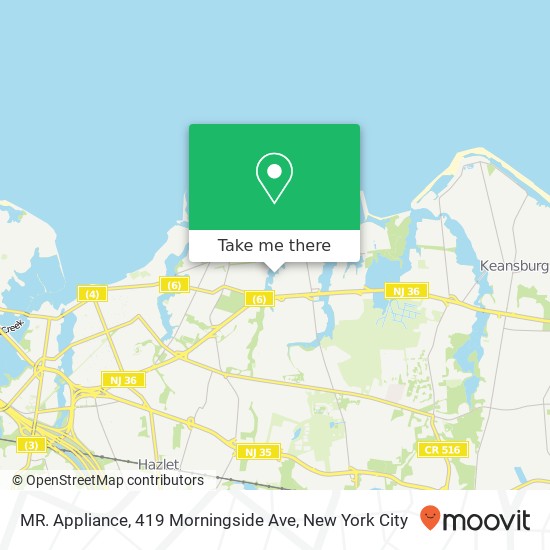 MR. Appliance, 419 Morningside Ave map