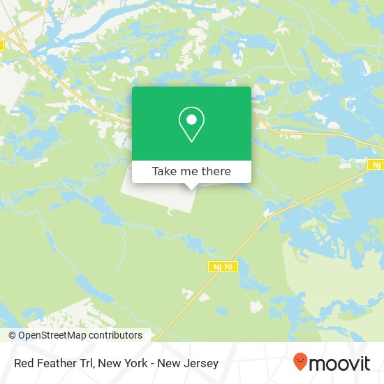 Mapa de Red Feather Trl, Browns Mills, NJ 08015