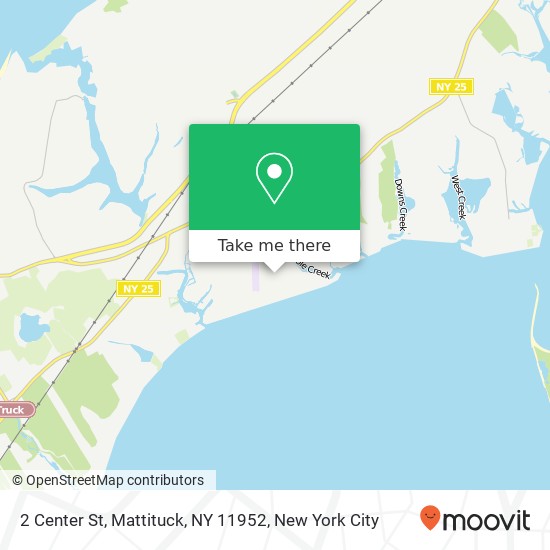 Mapa de 2 Center St, Mattituck, NY 11952