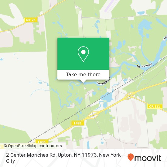 Mapa de 2 Center Moriches Rd, Upton, NY 11973