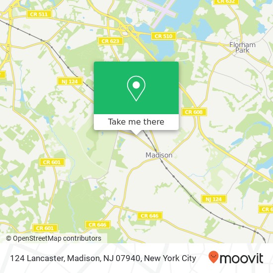 124 Lancaster, Madison, NJ 07940 map