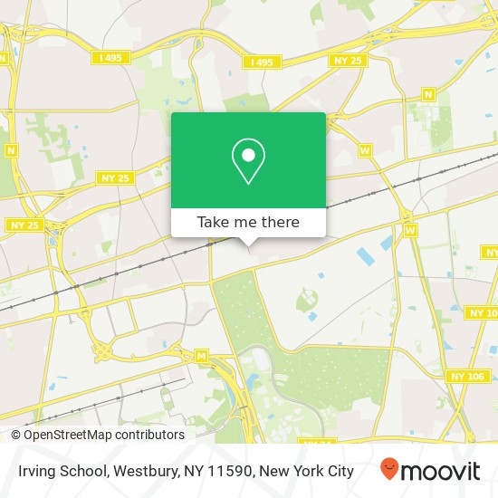 Irving School, Westbury, NY 11590 map