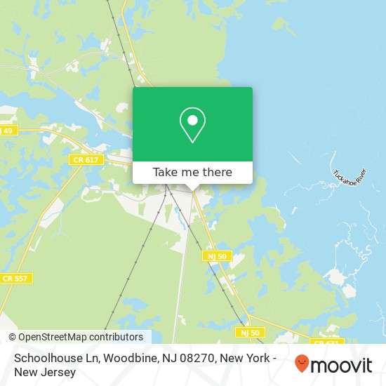 Schoolhouse Ln, Woodbine, NJ 08270 map