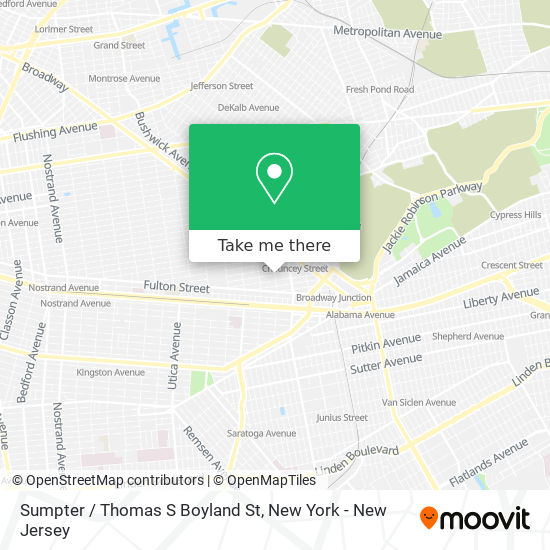 Sumpter / Thomas S Boyland St map