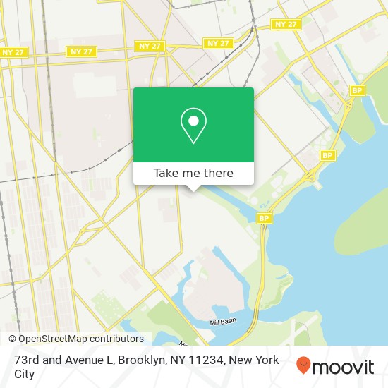 Mapa de 73rd and Avenue L, Brooklyn, NY 11234