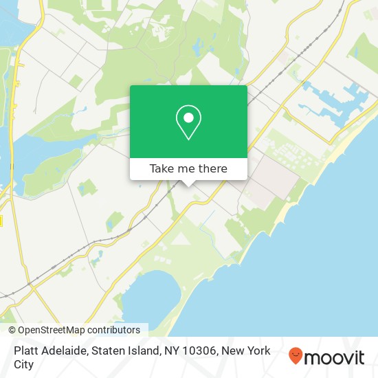 Mapa de Platt Adelaide, Staten Island, NY 10306