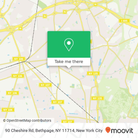 90 Cheshire Rd, Bethpage, NY 11714 map