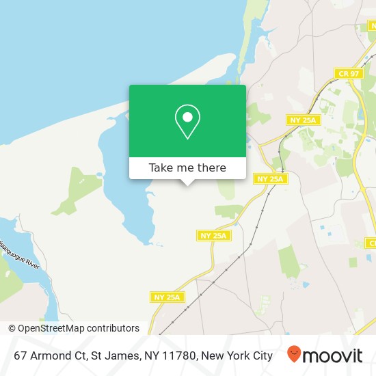 Mapa de 67 Armond Ct, St James, NY 11780