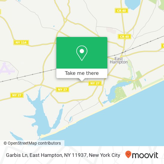 Garbis Ln, East Hampton, NY 11937 map