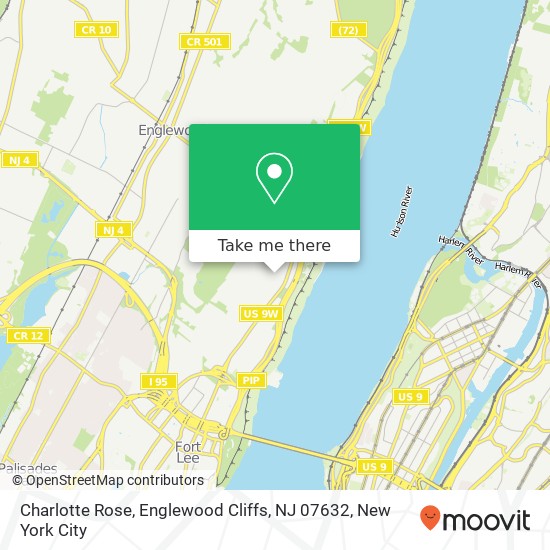 Mapa de Charlotte Rose, Englewood Cliffs, NJ 07632