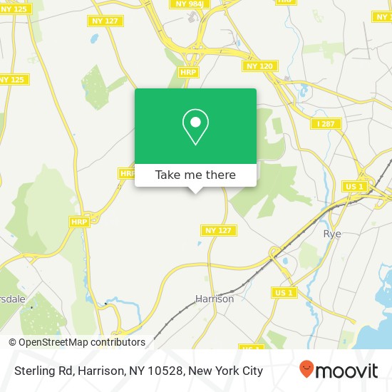 Mapa de Sterling Rd, Harrison, NY 10528