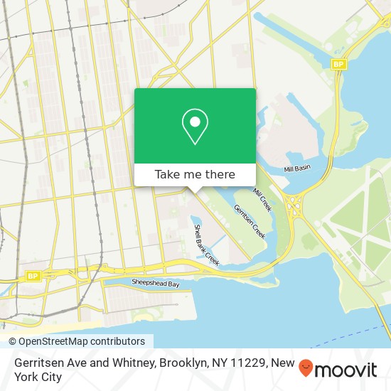 Mapa de Gerritsen Ave and Whitney, Brooklyn, NY 11229