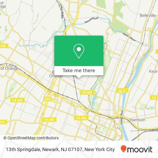 13th Springdale, Newark, NJ 07107 map