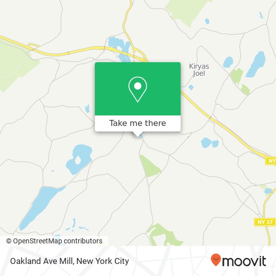 Mapa de Oakland Ave Mill, Monroe, NY 10950