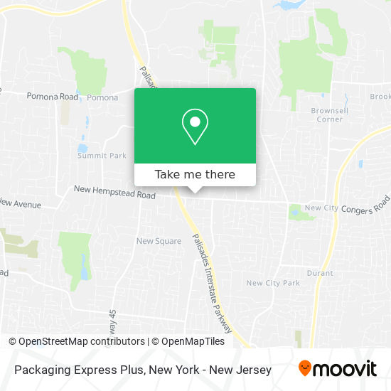 Packaging Express Plus map