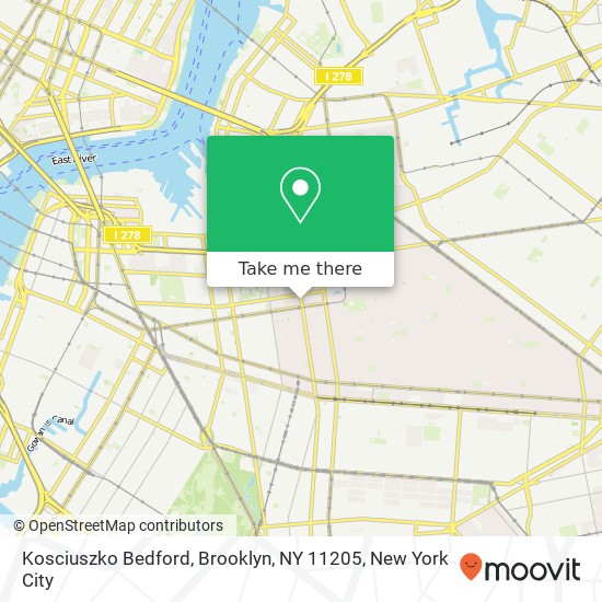 Kosciuszko Bedford, Brooklyn, NY 11205 map