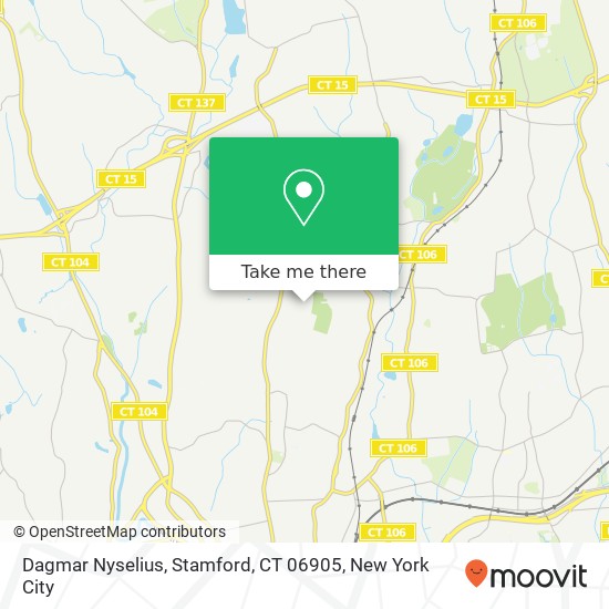 Mapa de Dagmar Nyselius, Stamford, CT 06905