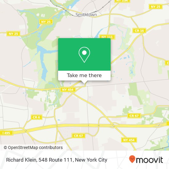 Mapa de Richard Klein, 548 Route 111