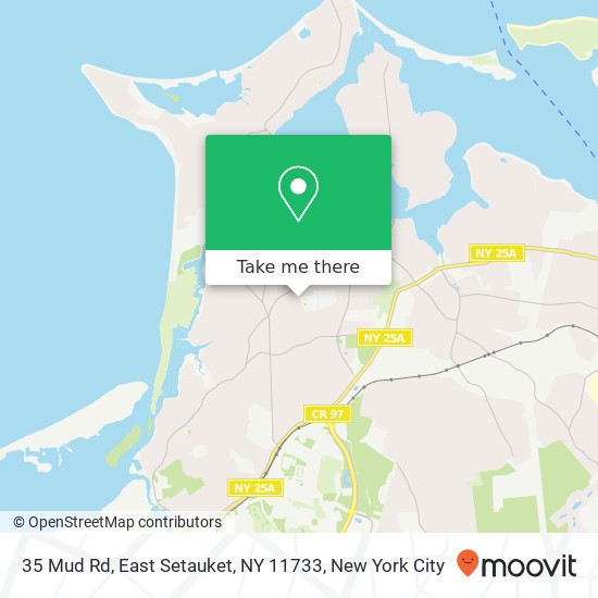 Mapa de 35 Mud Rd, East Setauket, NY 11733