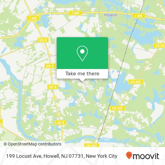 199 Locust Ave, Howell, NJ 07731 map