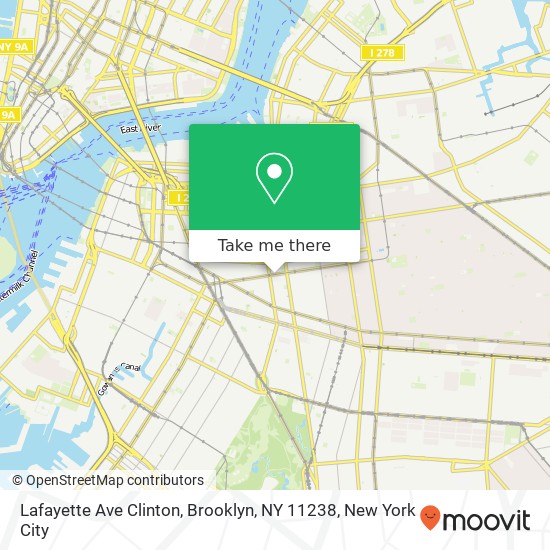 Lafayette Ave Clinton, Brooklyn, NY 11238 map