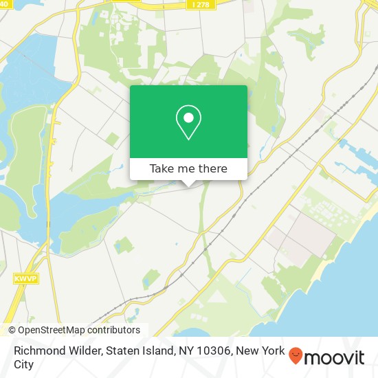 Mapa de Richmond Wilder, Staten Island, NY 10306