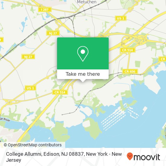College Allumni, Edison, NJ 08837 map