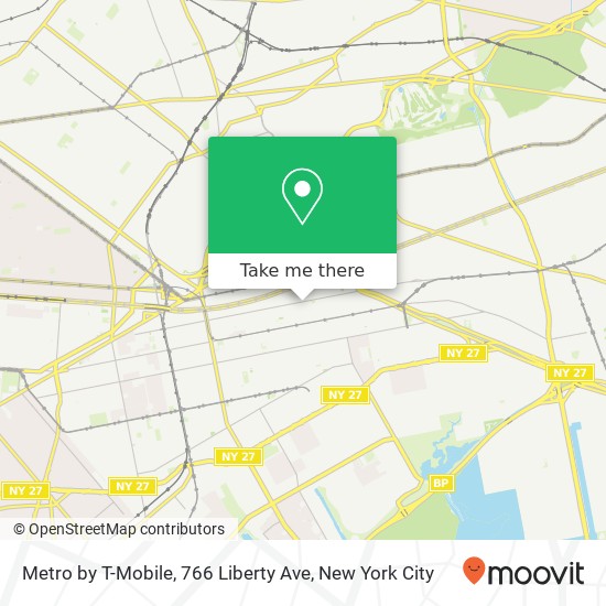 Mapa de Metro by T-Mobile, 766 Liberty Ave
