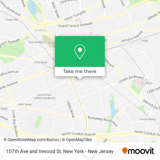 Mapa de 107th Ave and Inwood St