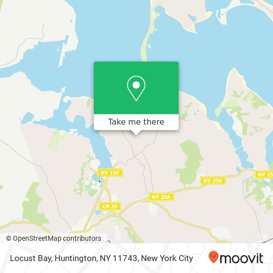 Mapa de Locust Bay, Huntington, NY 11743