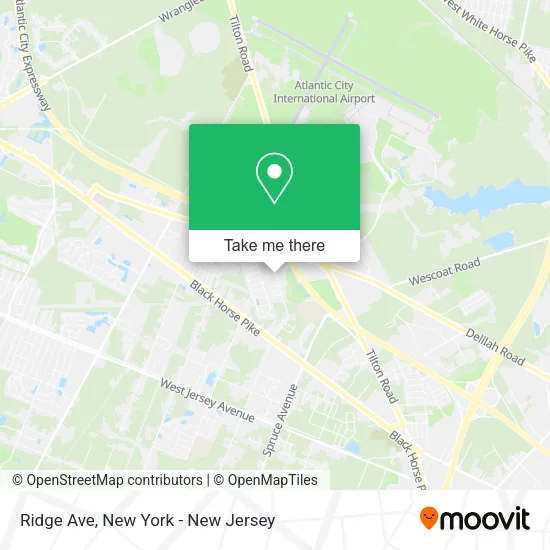 Ridge Ave map