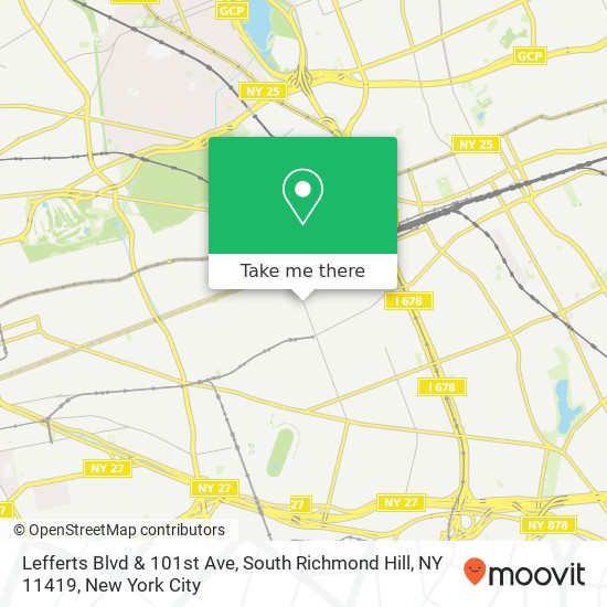Mapa de Lefferts Blvd & 101st Ave, South Richmond Hill, NY 11419