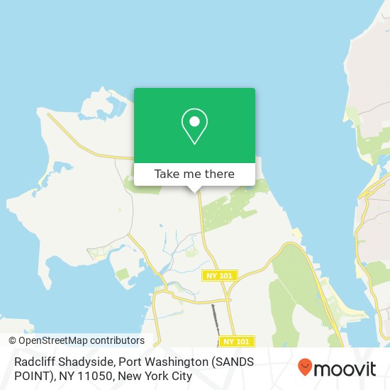 Radcliff Shadyside, Port Washington (SANDS POINT), NY 11050 map