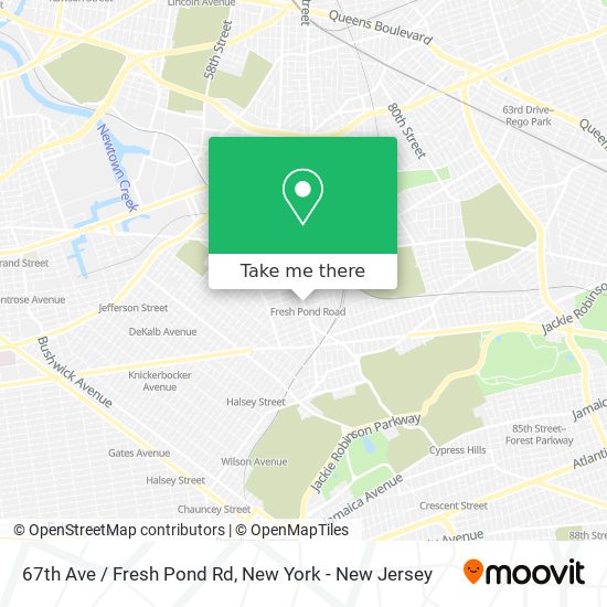 How to get to 67th Ave Fresh Pond Rd in Queens by Subway Bus or