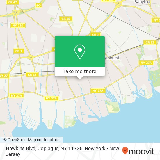Hawkins Blvd, Copiague, NY 11726 map