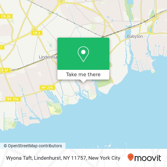 Mapa de Wyona Taft, Lindenhurst, NY 11757