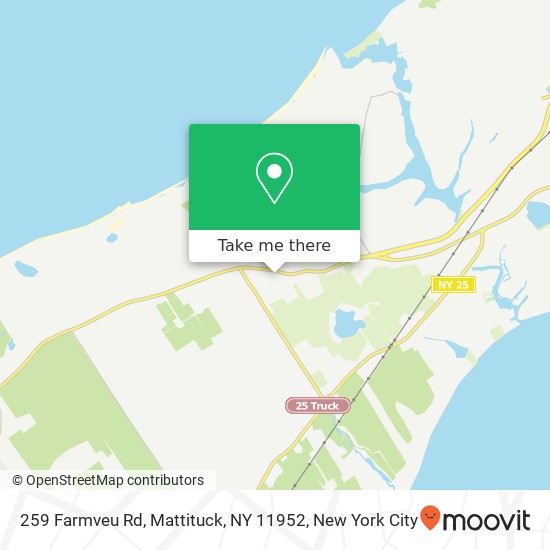 Mapa de 259 Farmveu Rd, Mattituck, NY 11952