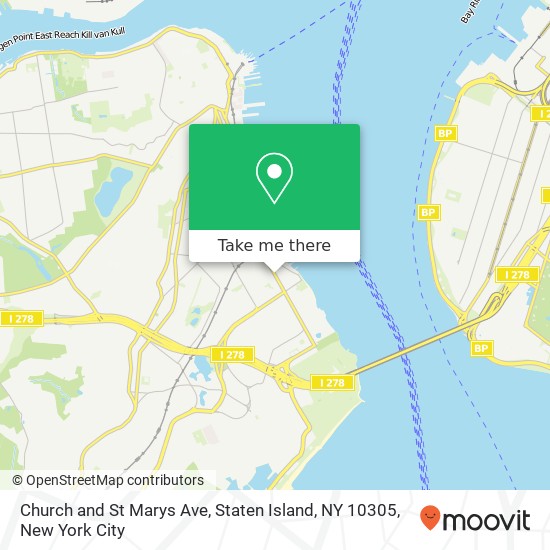 Mapa de Church and St Marys Ave, Staten Island, NY 10305