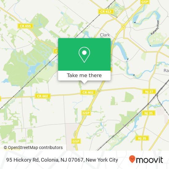 95 Hickory Rd, Colonia, NJ 07067 map