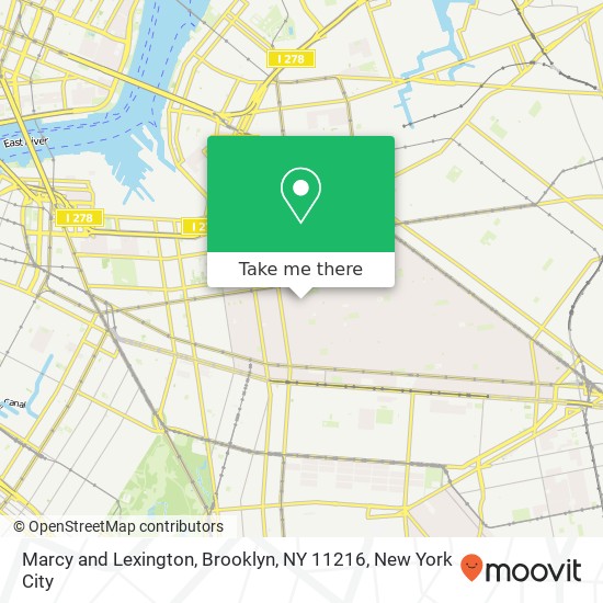 Marcy and Lexington, Brooklyn, NY 11216 map