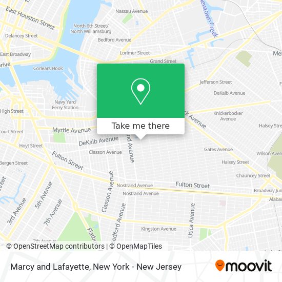 Marcy and Lafayette map