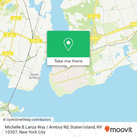 Mapa de Michelle B Lanza Way / Amboy Rd, Staten Island, NY 10307