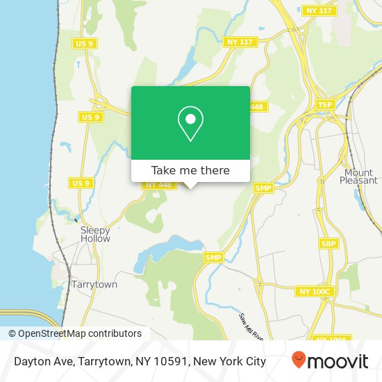 Mapa de Dayton Ave, Tarrytown, NY 10591
