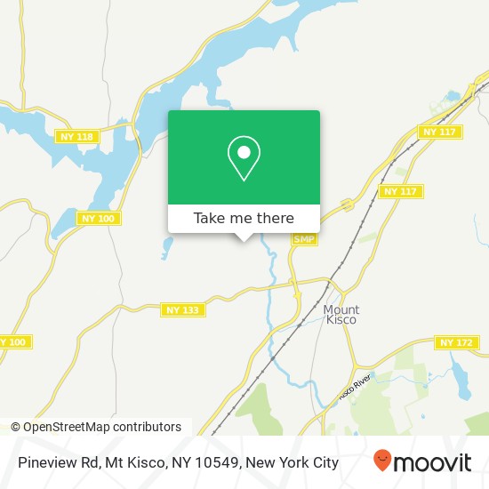 Mapa de Pineview Rd, Mt Kisco, NY 10549