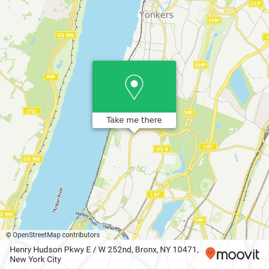 Mapa de Henry Hudson Pkwy E / W 252nd, Bronx, NY 10471