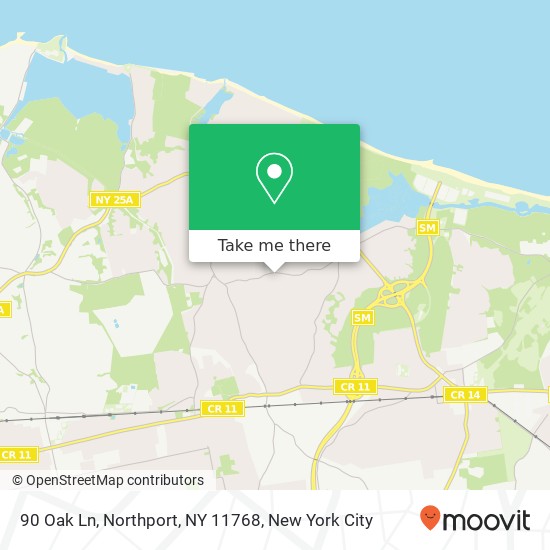 90 Oak Ln, Northport, NY 11768 map