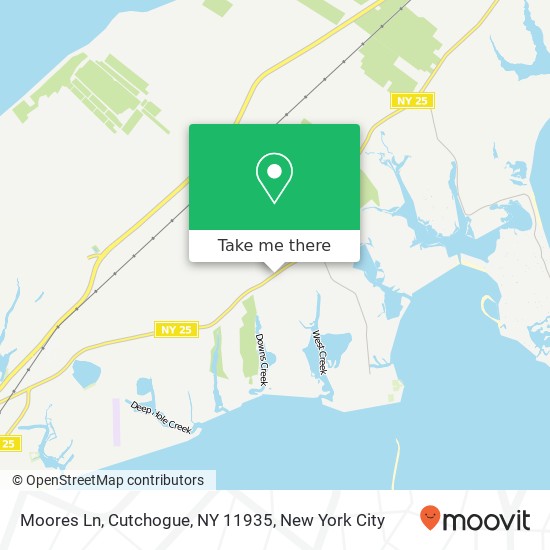 Mapa de Moores Ln, Cutchogue, NY 11935