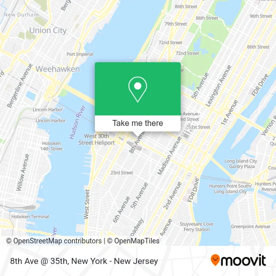 Mapa de 8th Ave @ 35th