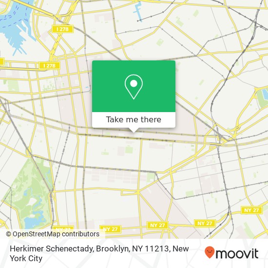 Mapa de Herkimer Schenectady, Brooklyn, NY 11213