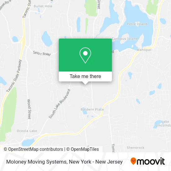 Moloney Moving Systems map